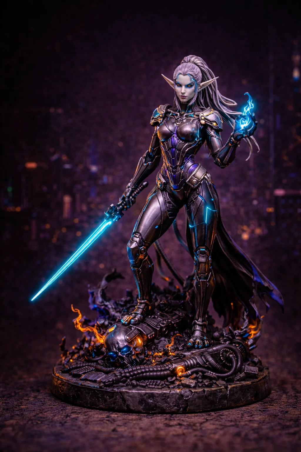 Figura personalizada Androide — resina 3D pintada a mano